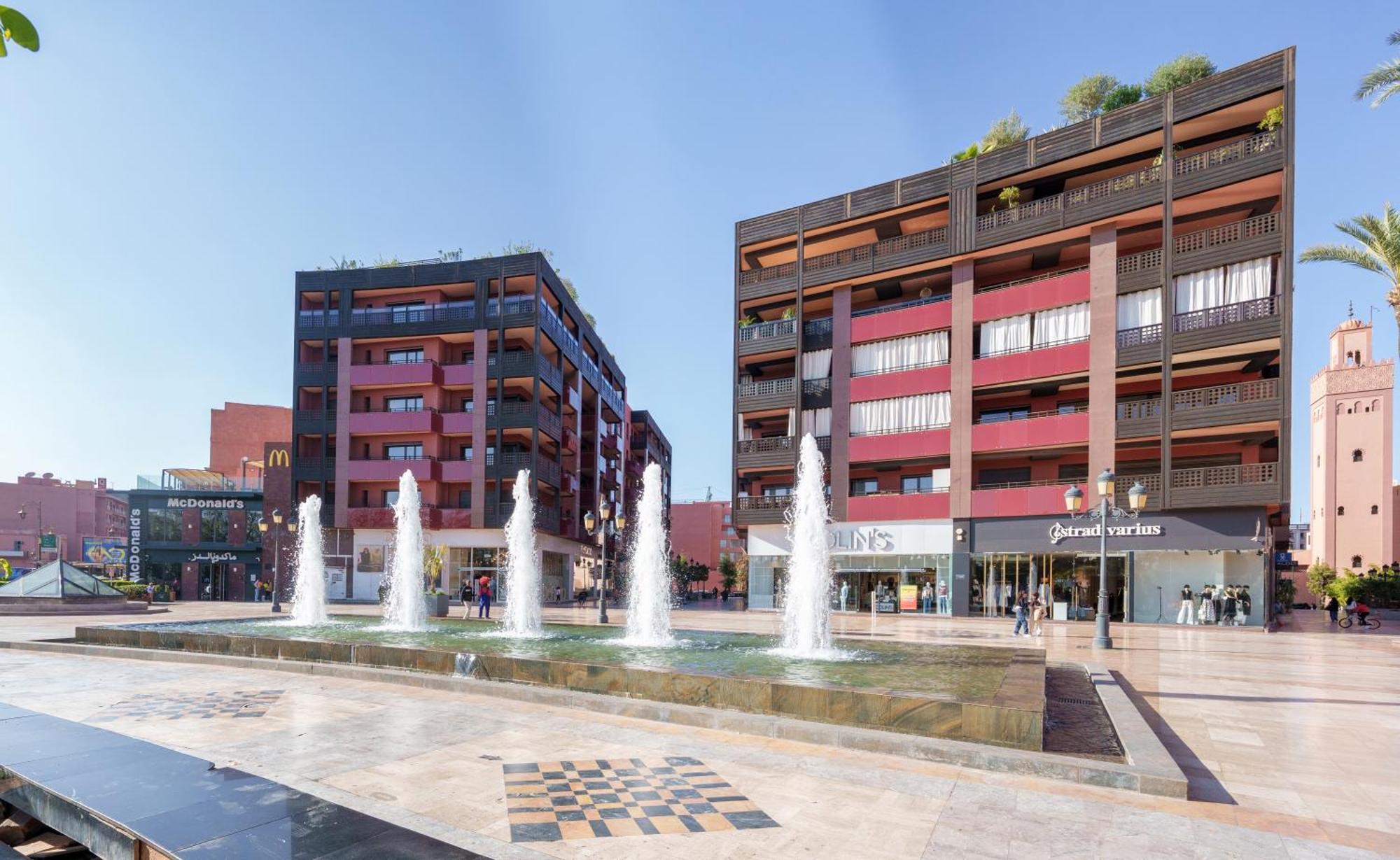 Appartement Chic Gueliz Plaza Avec Vue Marraquexe Exterior foto