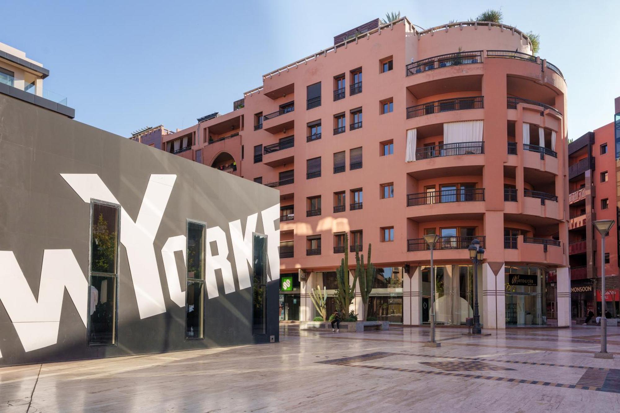 Appartement Chic Gueliz Plaza Avec Vue Marraquexe Exterior foto